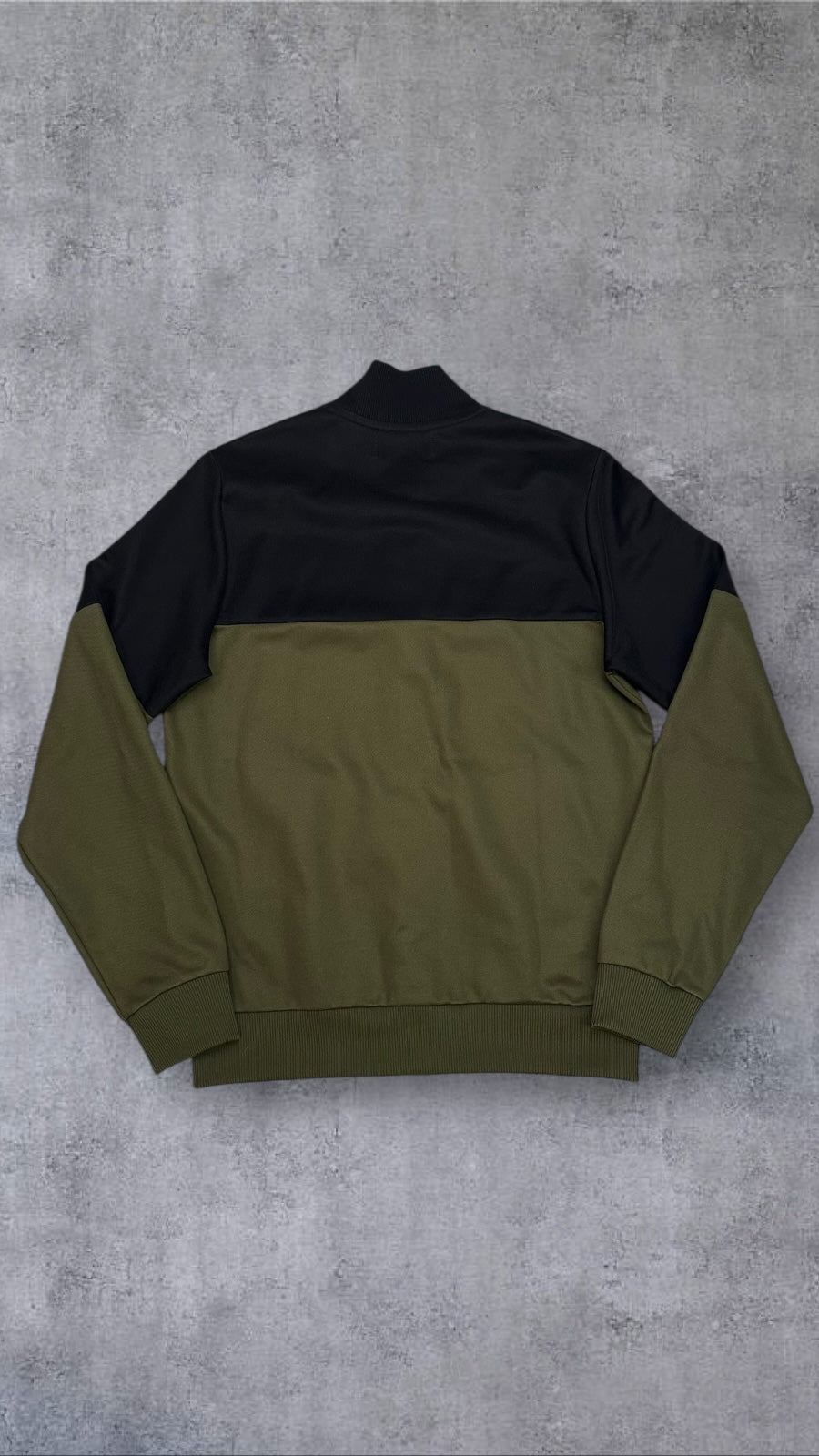 Fred Perry Trainingsjacke Taped Zip Jacke Khaki Schwarz S