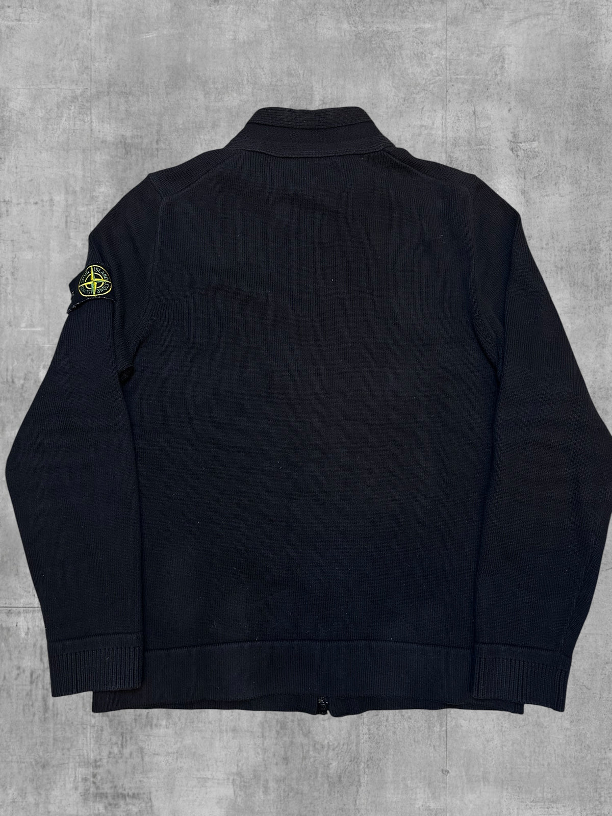 Stone Island Zip Rollkragenjacke Schwarz L