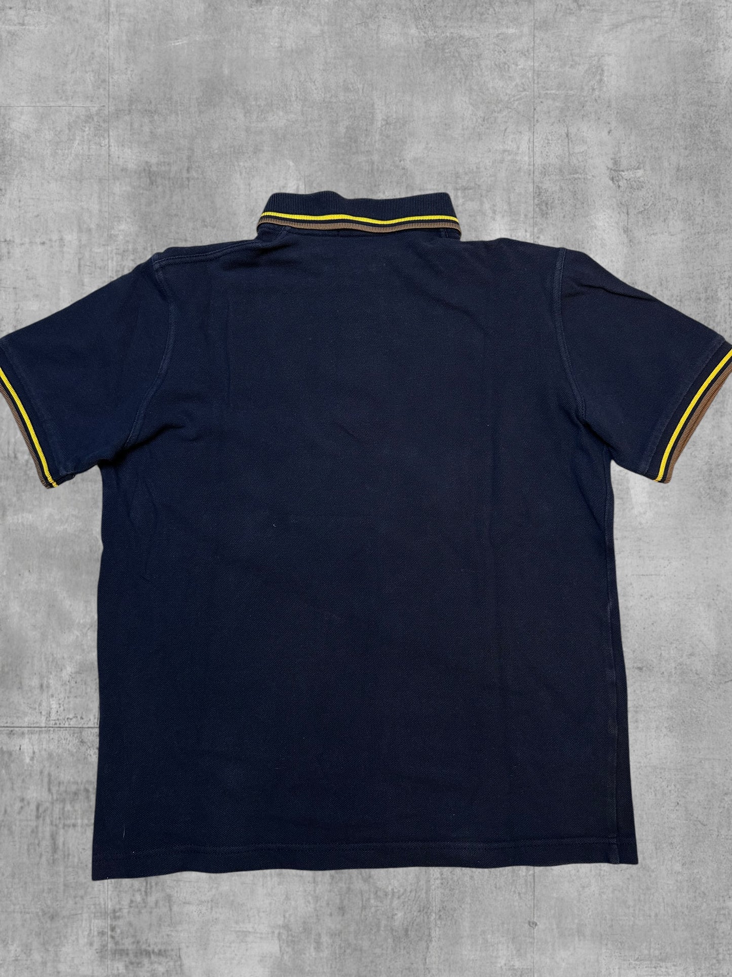 Fred Perry Polo Shirt Schwarzblau Gold M