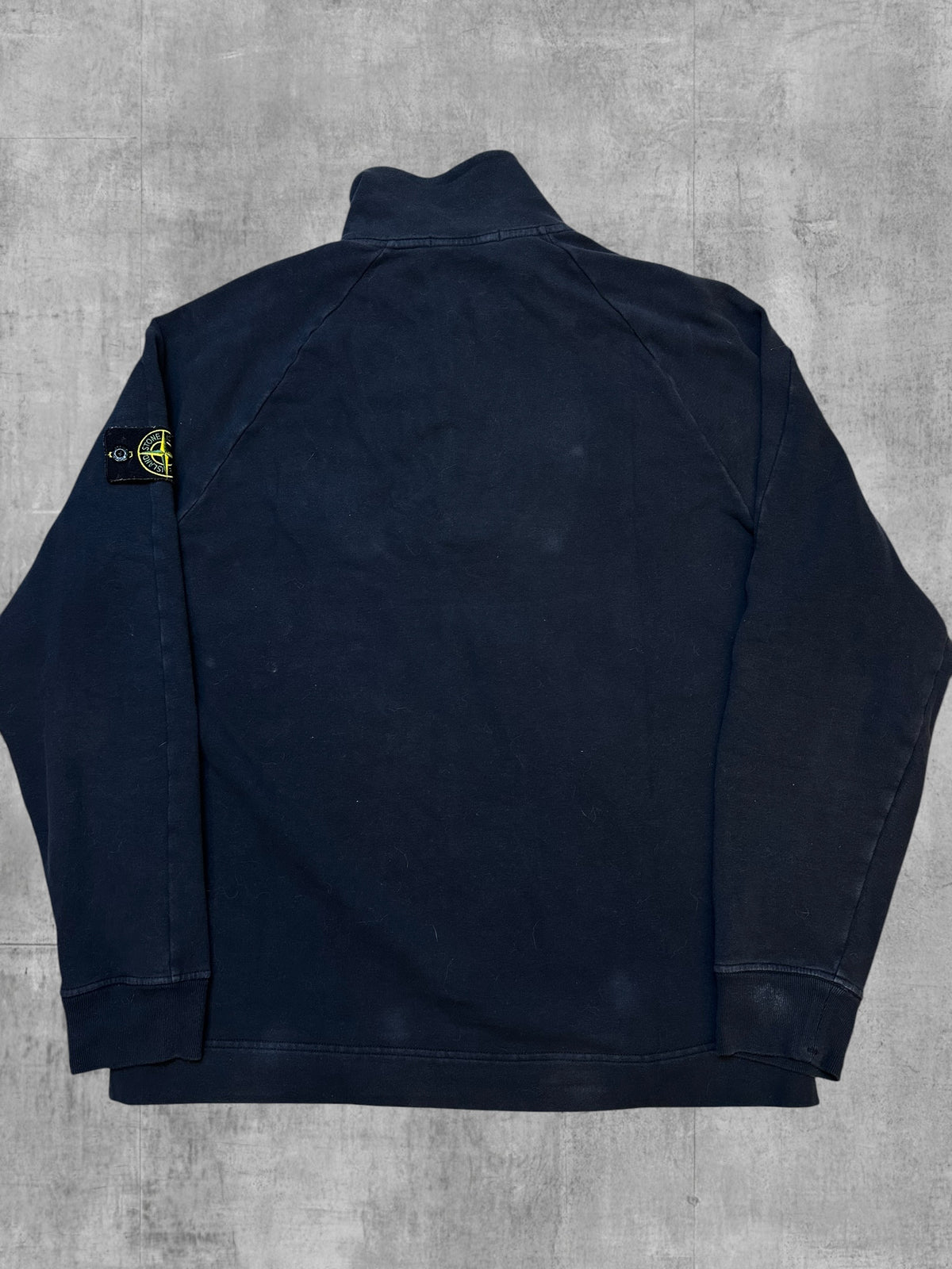 Stone Island Quarter Zip Pullover Navy Blau L