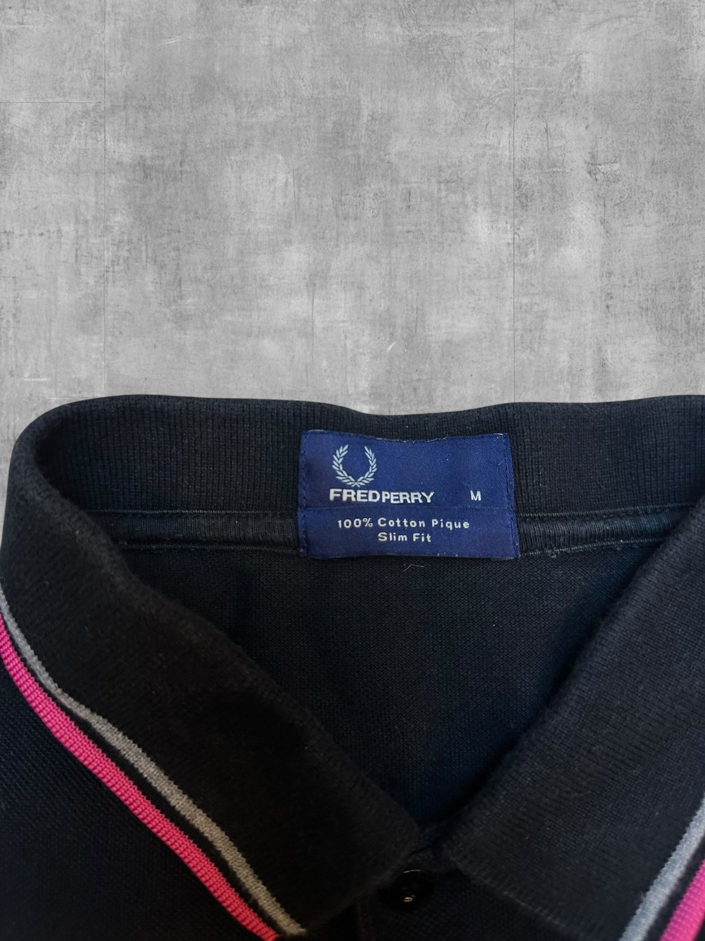 Fred Perry Poloshirt Schwarz M