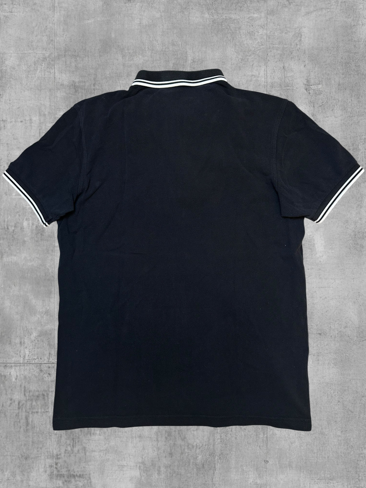 Fred Perry Polo Shirt Schwarz Weiß M