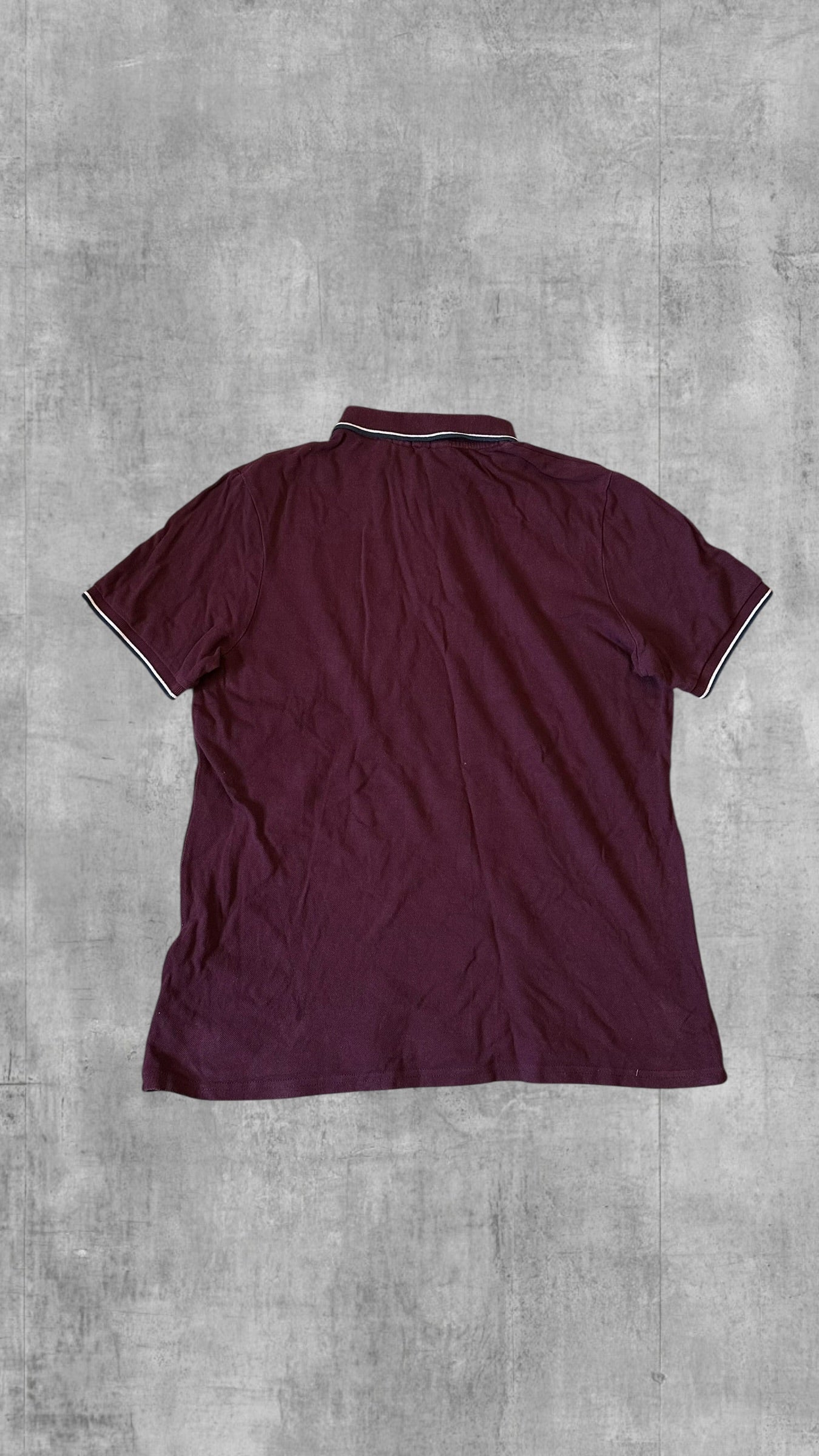 Lonsdale London Polo Shirt Weinrot L Slim Fit