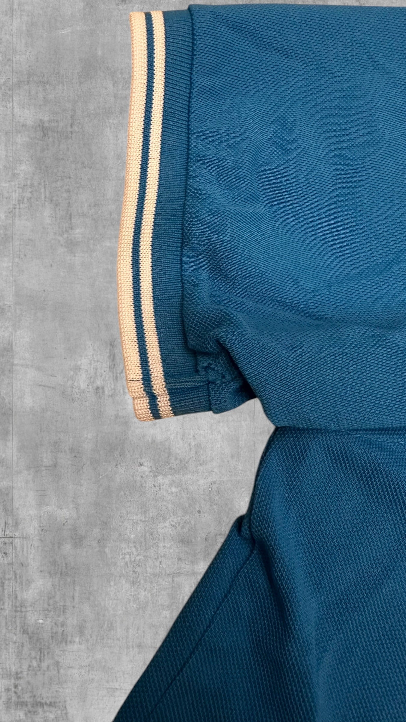 Fred Perry Polo Shirt Hellblau Weiß L Slim Fit