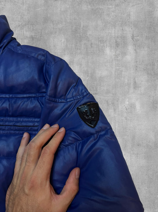 Fred Perry Down Jacket Puffer Jacket Blue M