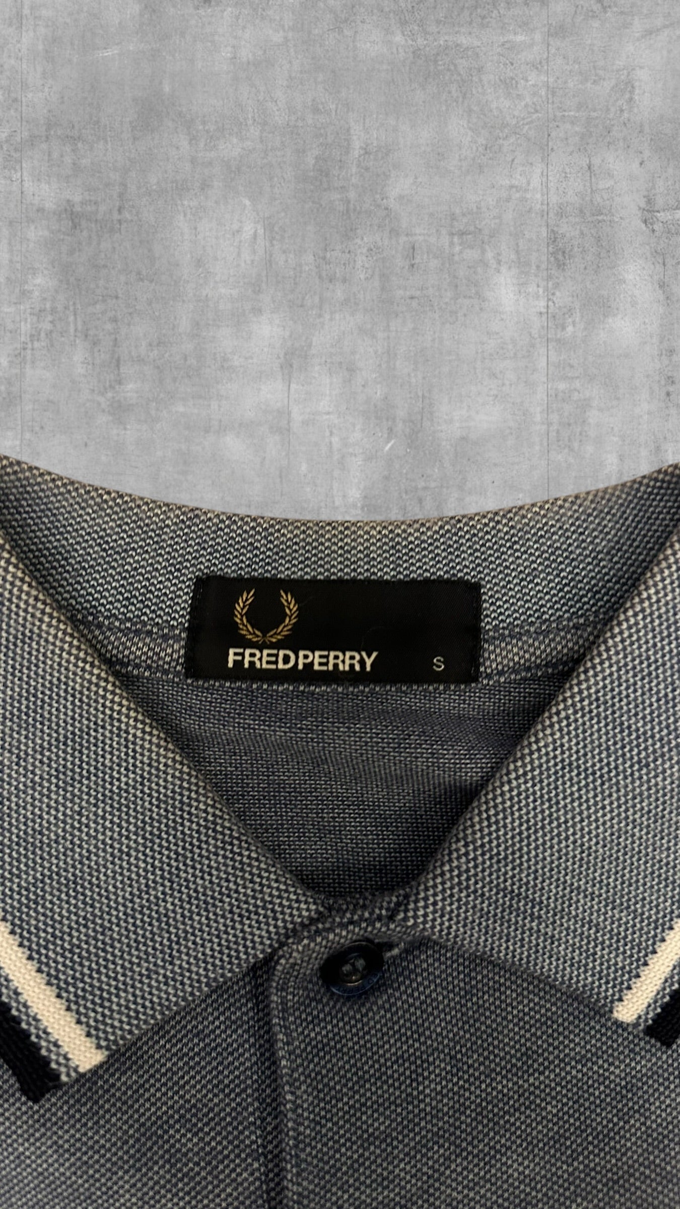 Fred Perry Polo Shirt Türkis Schwarz S