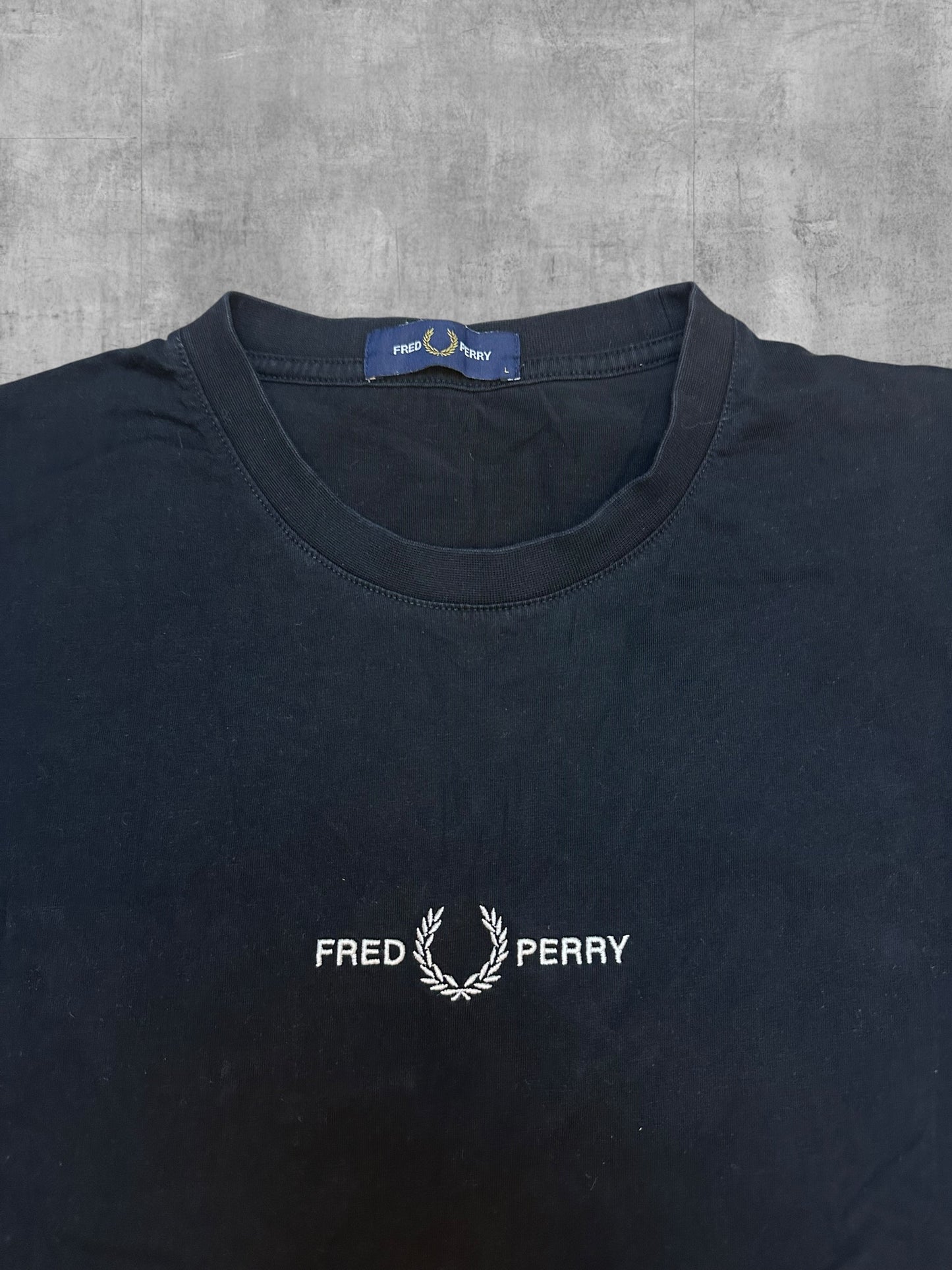 Fred Perry T-shirt Schwarz L