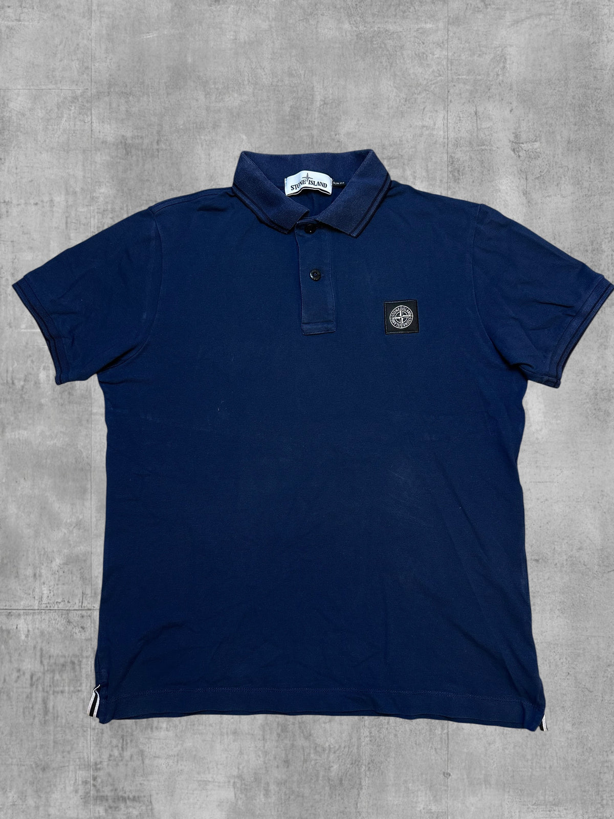 Stone Island Polo Shirt Navy Blau S
