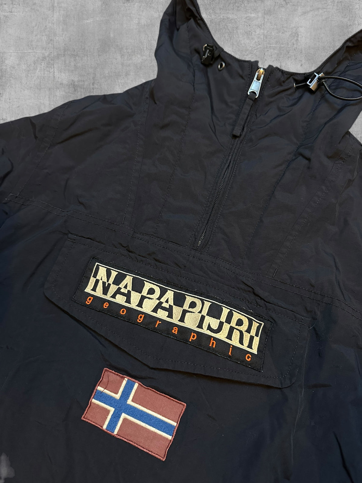 Napapijri Jacke Windbreaker gefüttert Schwarz Damengröße M / S