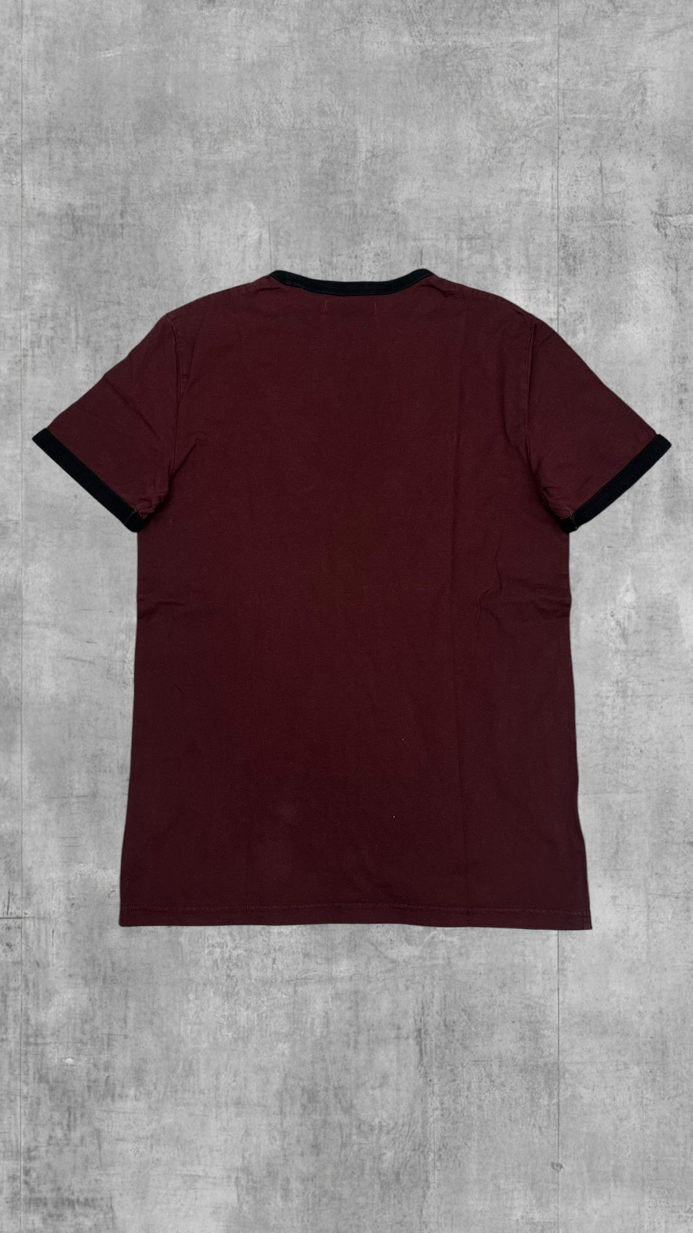 Fred Perry T-Shirt Weinrot Schwarz  S