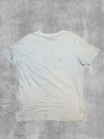 Alpha Industries T-Shirt Weiß Schwarz M