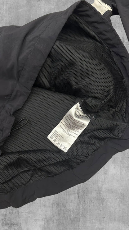 Sergio Tacchini Half Zip Windbreaker Schwarz Grau Weiß S