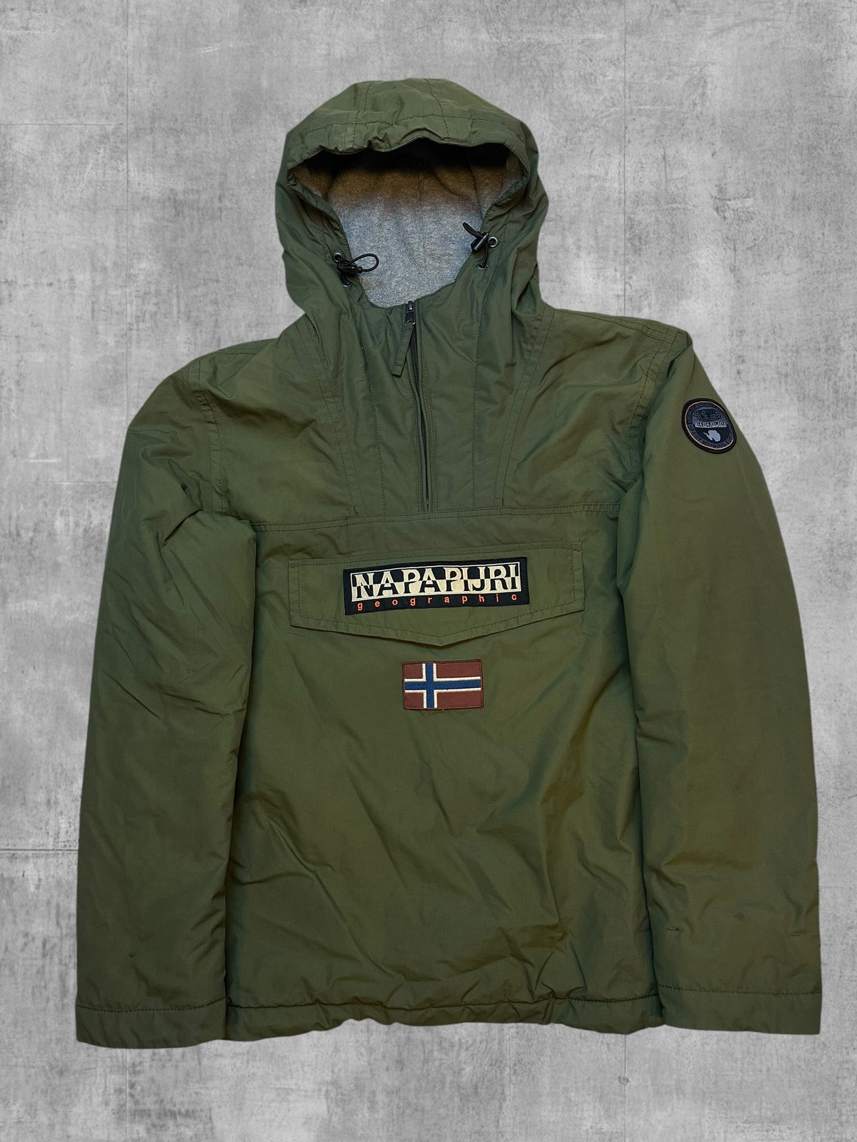 Napapijri Windbreaker Gefüttert Regenjacke Khaki Grün L