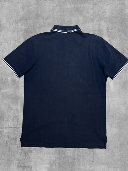 Fred Perry Polo Shirt Navy Blau Weiß M
