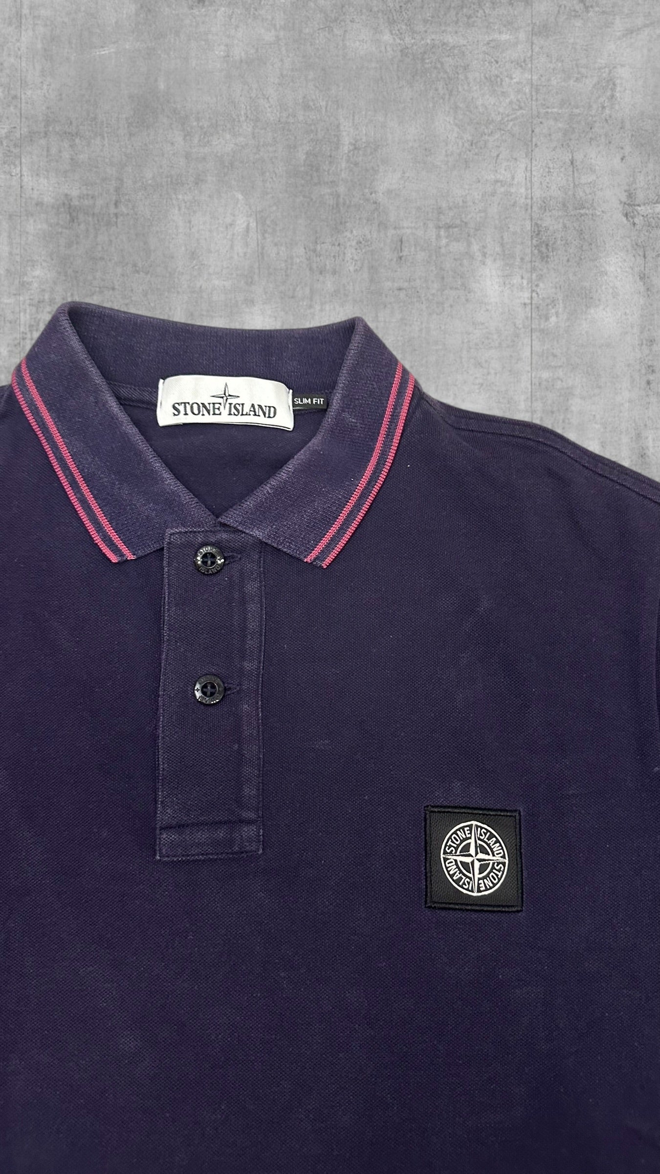Stone Island Polo Shirt Lila M Slim Fit