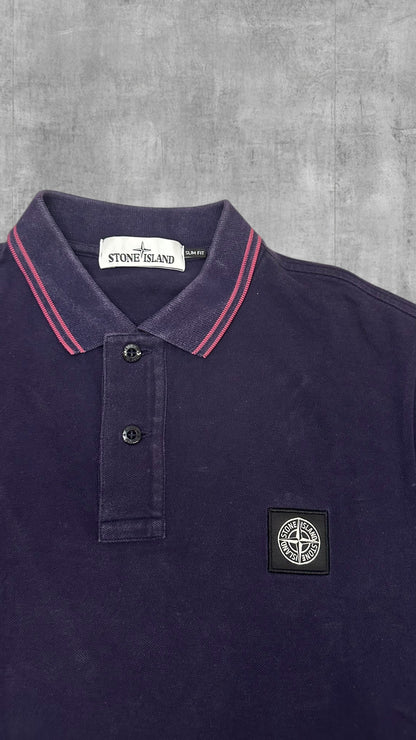 Stone Island Polo Shirt Lila M Slim Fit