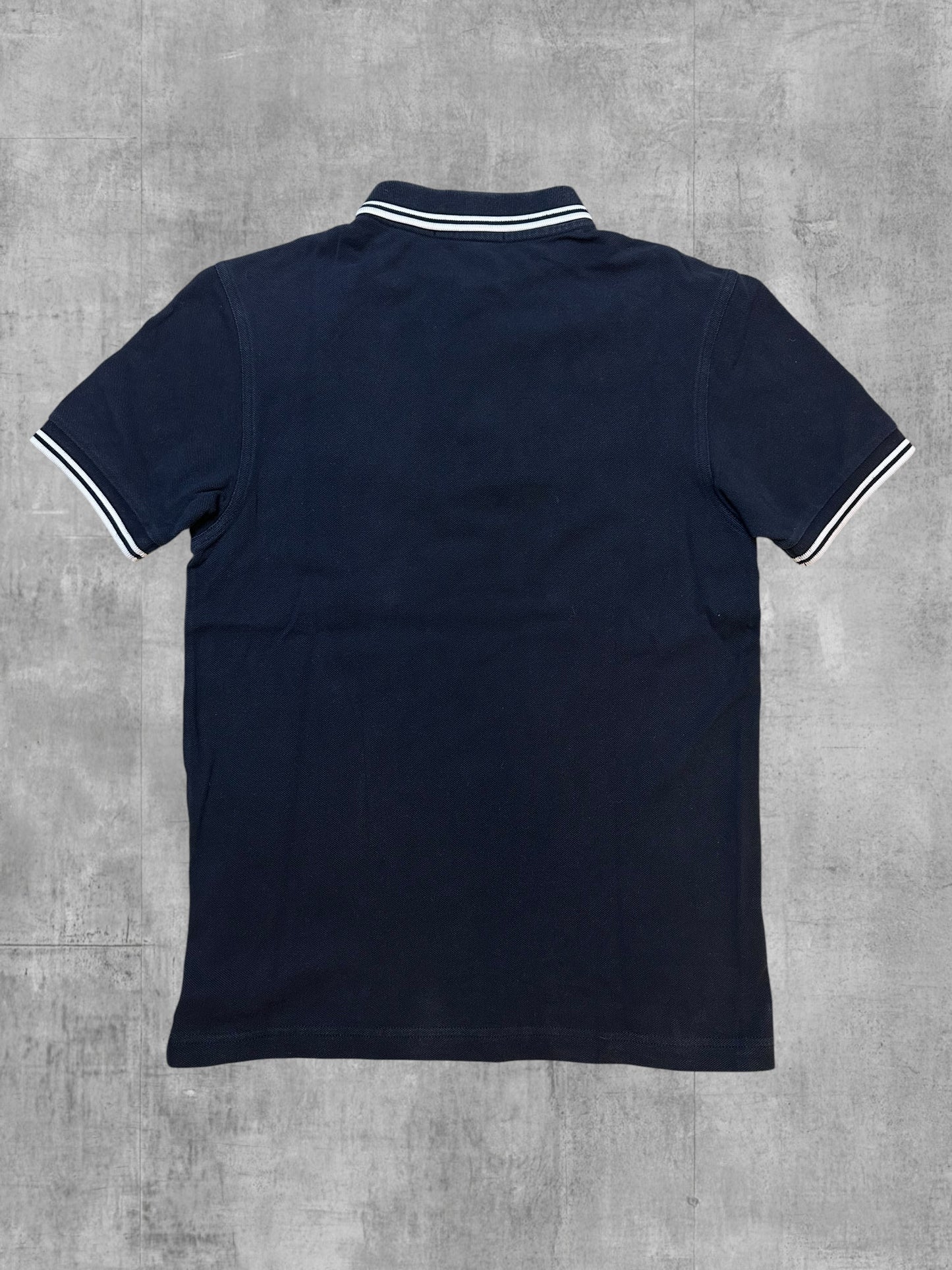Fred Perry Polo Shirt Schwarz Weiß XS