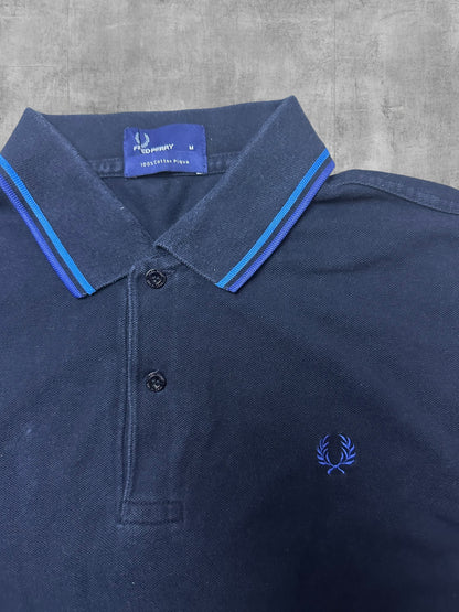 Fred Perry Polo Shirt Schwarz Blau M