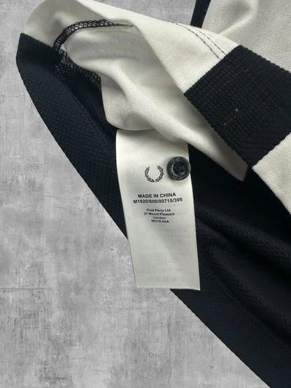 Fred Perry Sport Polo Shirt Schwarz Weiß M