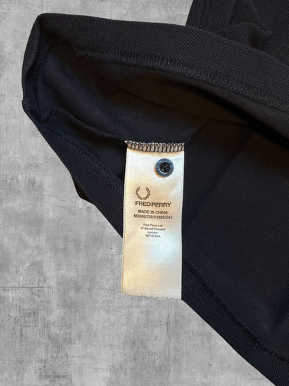 Fred Perry Polo Shirt Schwarz Weiß S