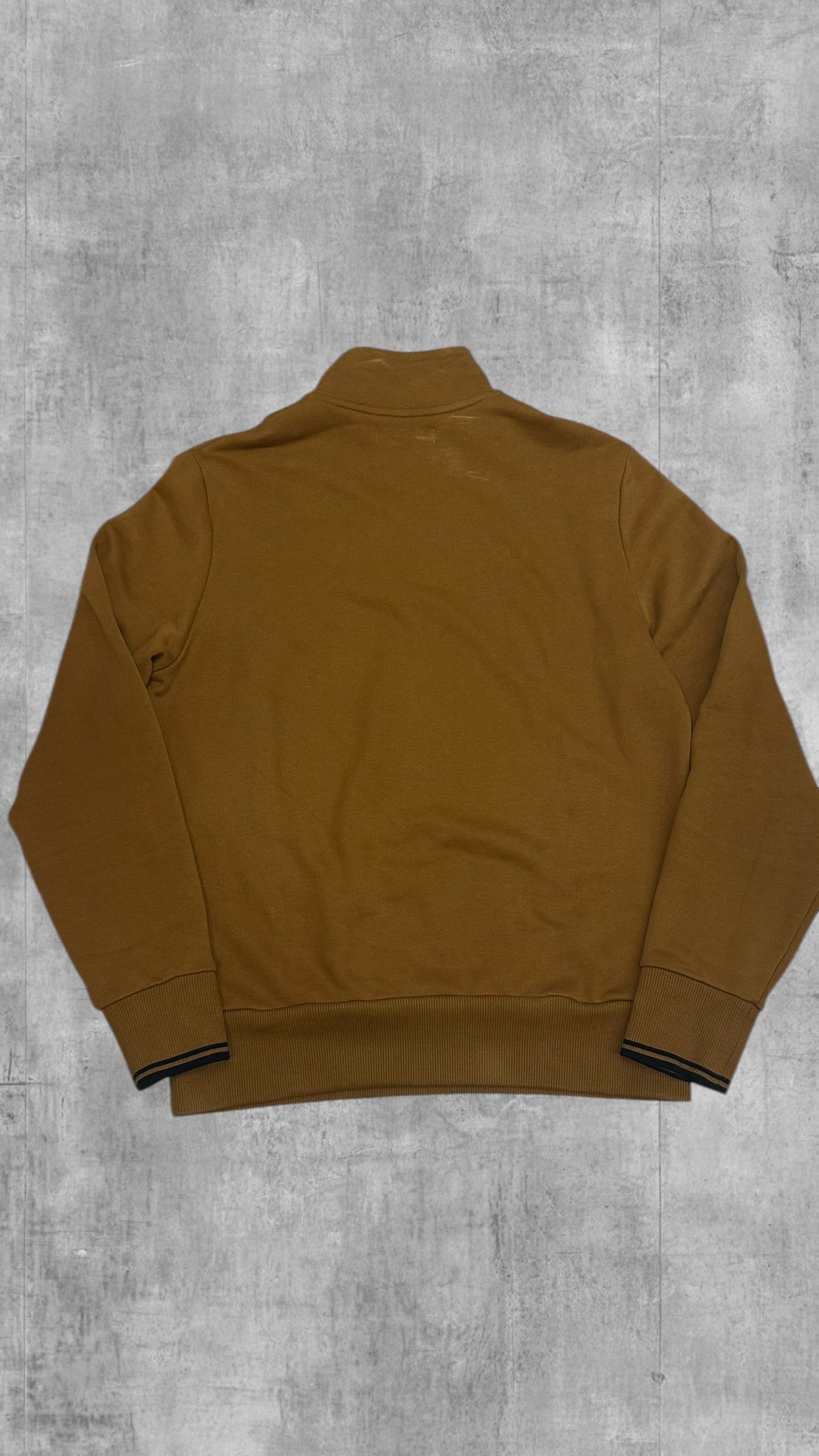 Fred Perry Half zip Pullover Sweater Ocker M