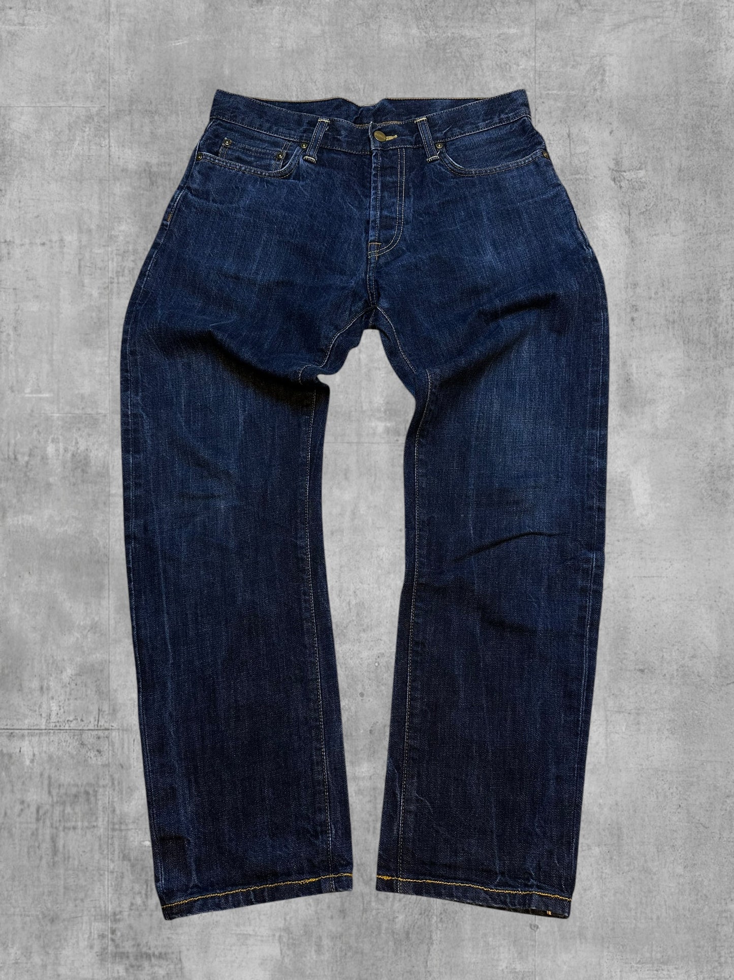 Carhartt Klondike Jeans Dunkelblau W31 L30 gekürzt