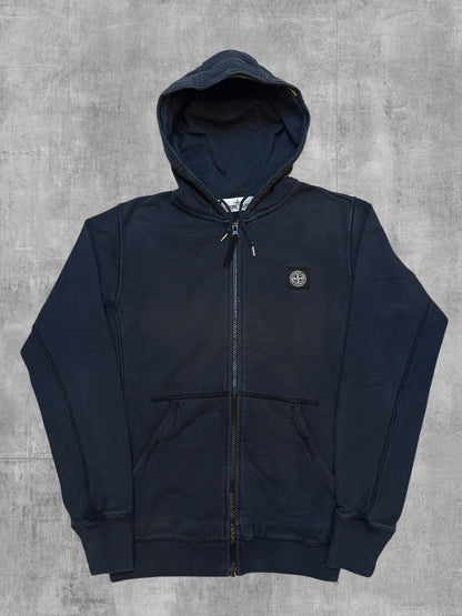 Stone Island Vintage Zip Jacke Schwarzblau S