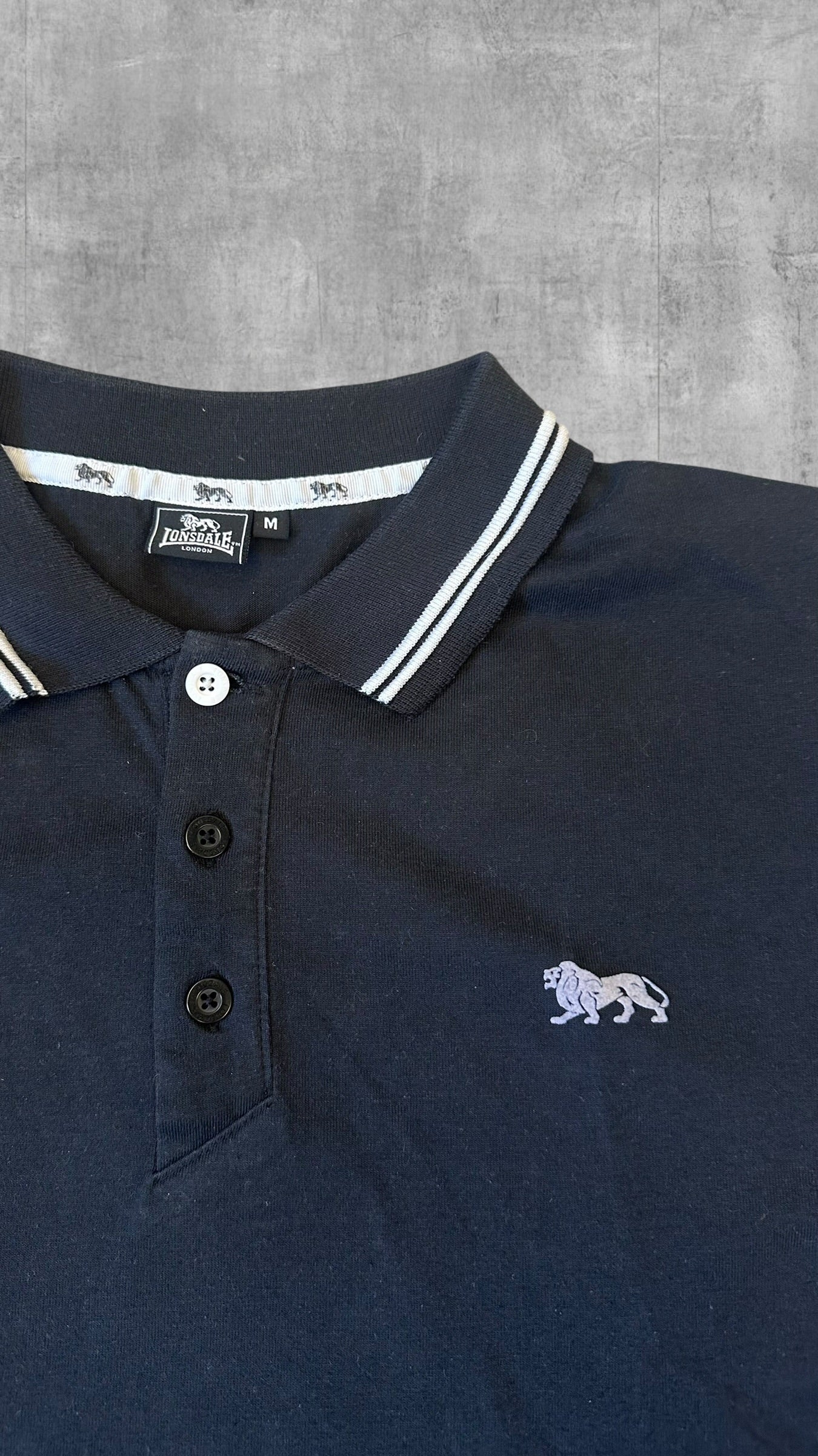 Lonsdale London Polo Shirt Schwarz M