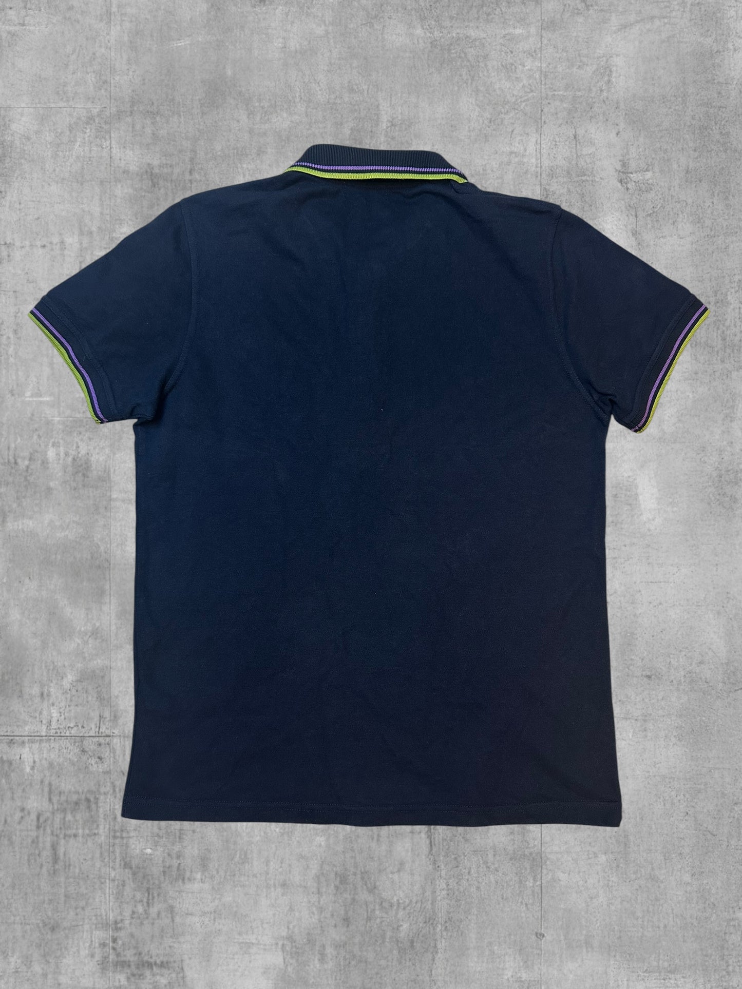 Fred Perry Polo Shirt Schwarzblau Gelb S