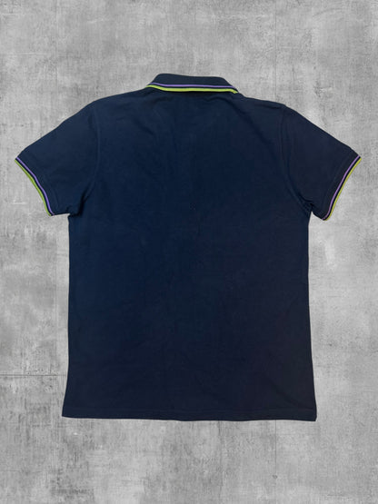 Fred Perry Polo Shirt Schwarzblau Gelb S