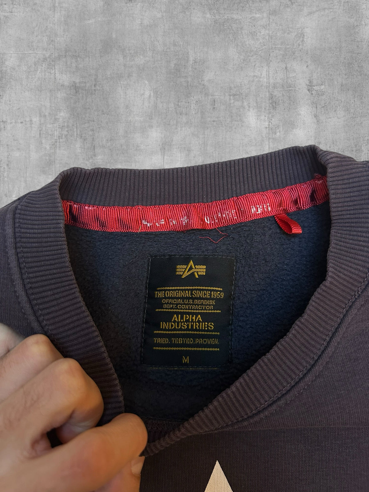 Alpha Industries Felpa Grigio Scuro M