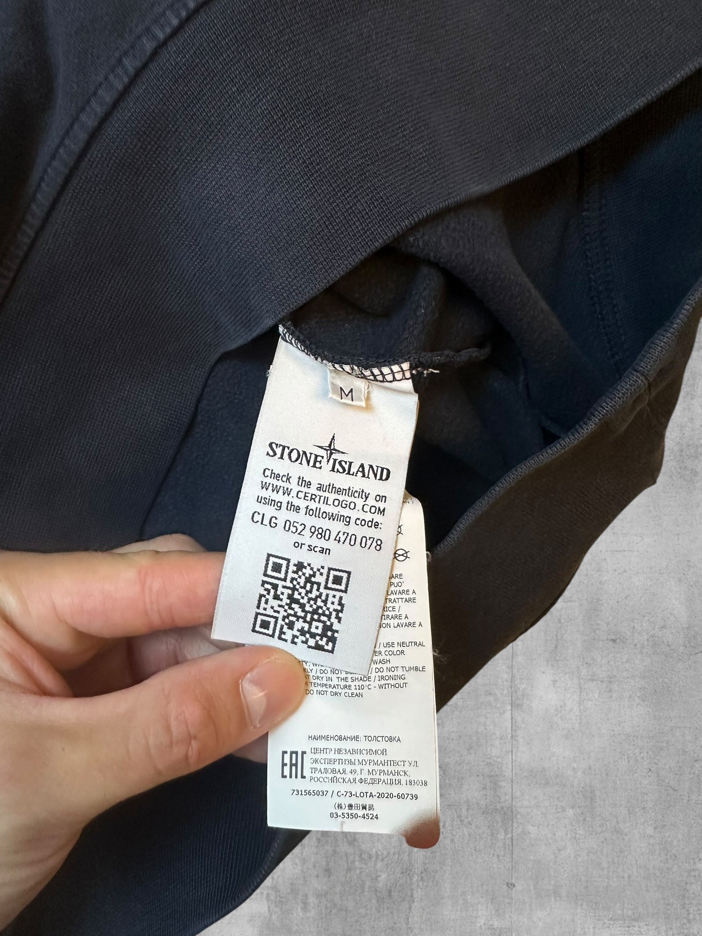 Stone Island Sweatshirt Schwarz M