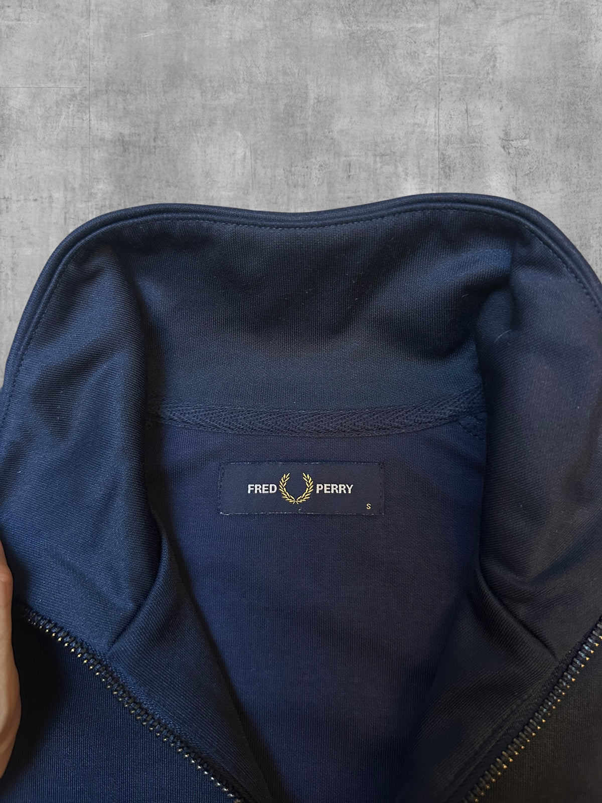 Fred Perry Trainingsjacke Navy Blau S