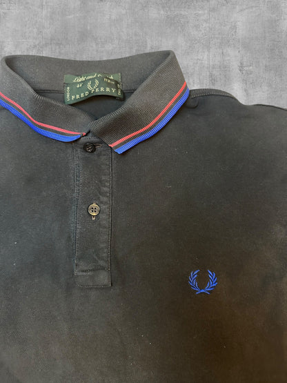Fred Perry Polo Shirt Dunkelgrau Blau M