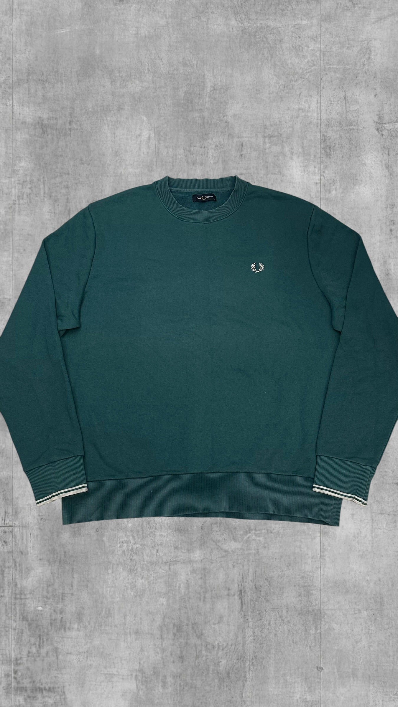 Fred Perry Sweatshirt Türkisgrün XXL