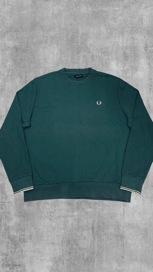 Fred Perry Sweatshirt Türkisgrün XXL