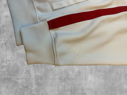 Fred Perry Trainingsjacke Taped Weiß Weinrot L