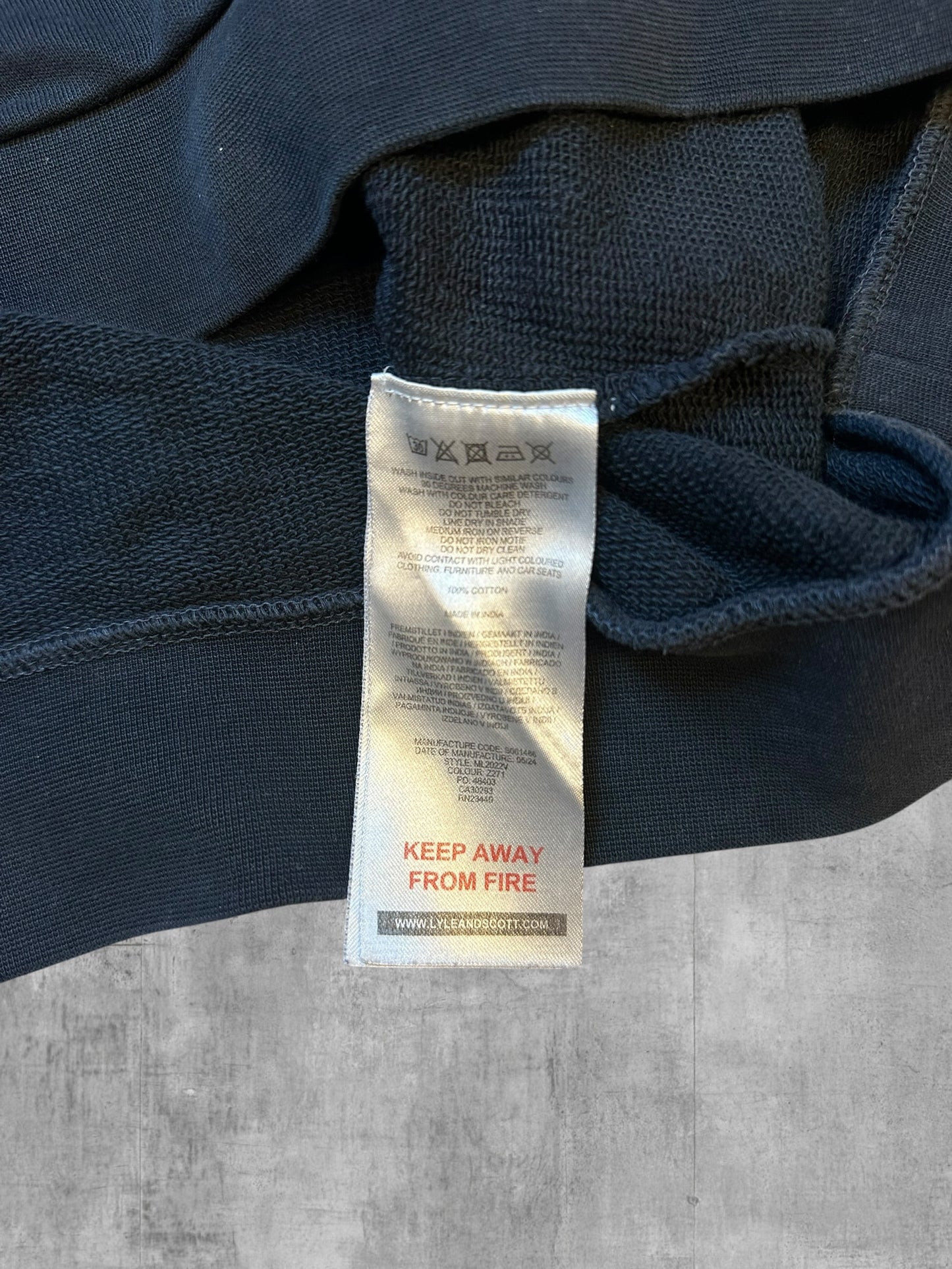 Lyle & Scott Half / Quarter Zip Pullover Schwarz L