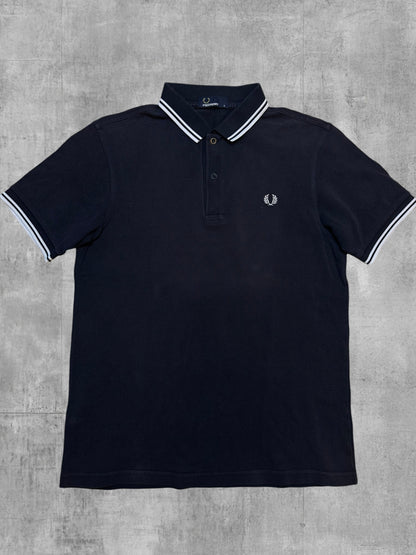 Fred Perry Polo Shirt Schwarz Weiß S
