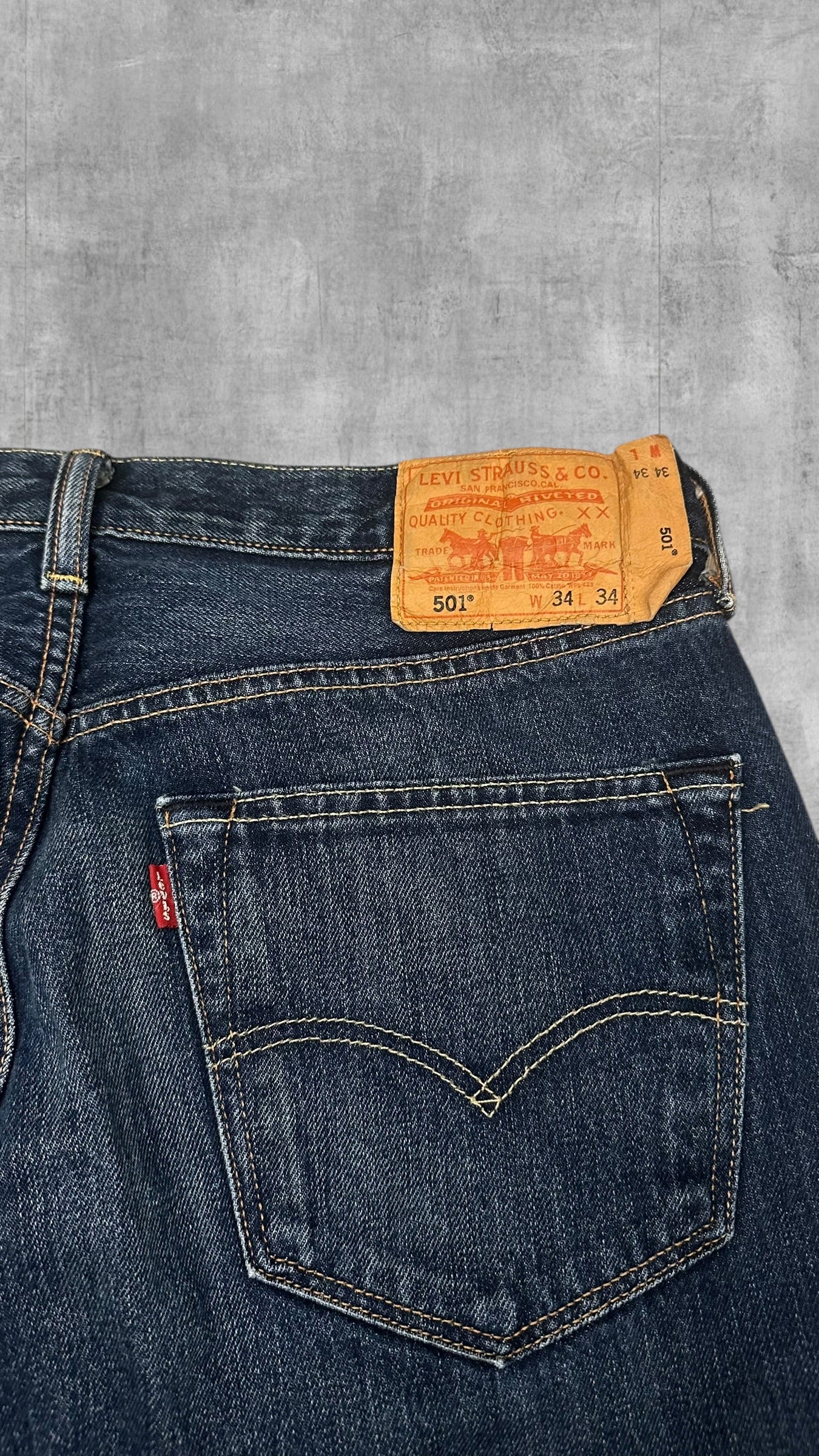 Levi’s Jeans 501 Dunkelblau W34 L34