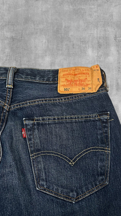 Levi’s Jeans 501 Dunkelblau W34 L34