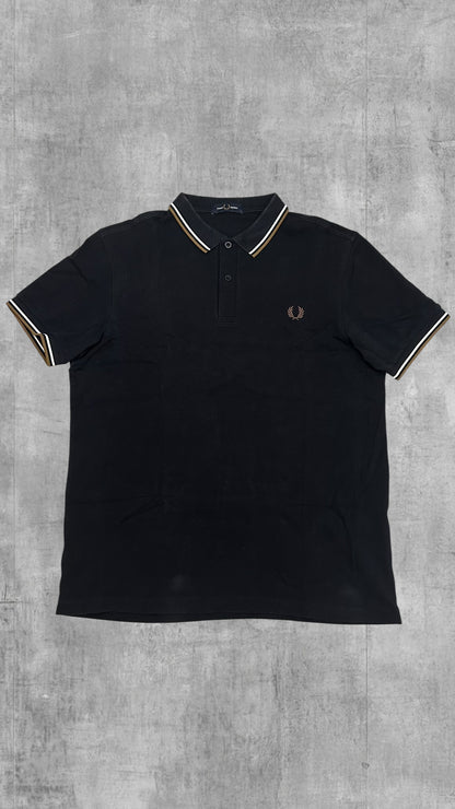 Fred Perry Polo Shirt Schwarz Bronze L