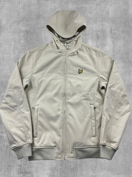 Lyle & Scott Softshell Jacke Bomberjacke Regenjacke Weiß Creme S