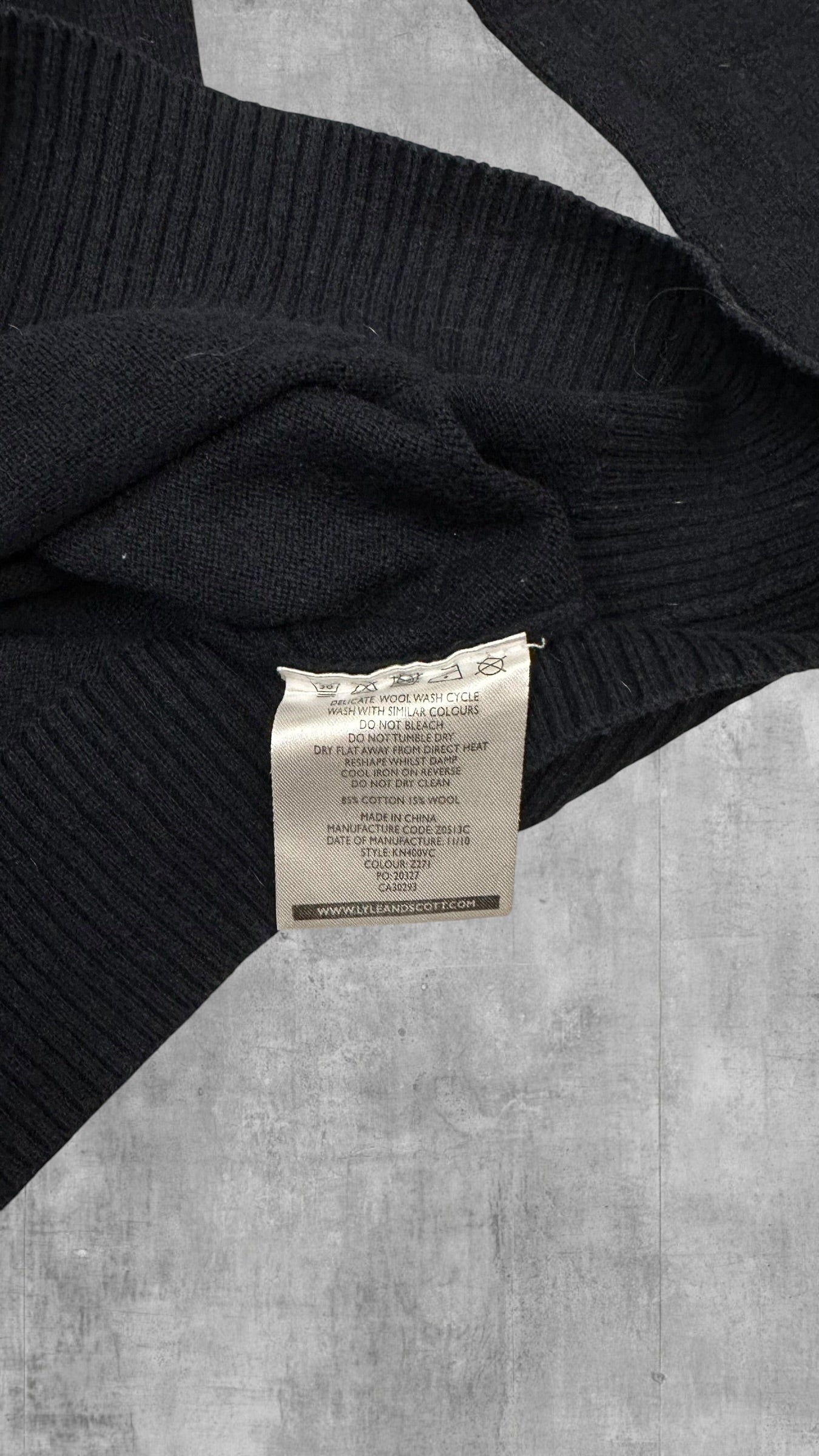 Lyle & Scott Sweatshirt Schwarz S