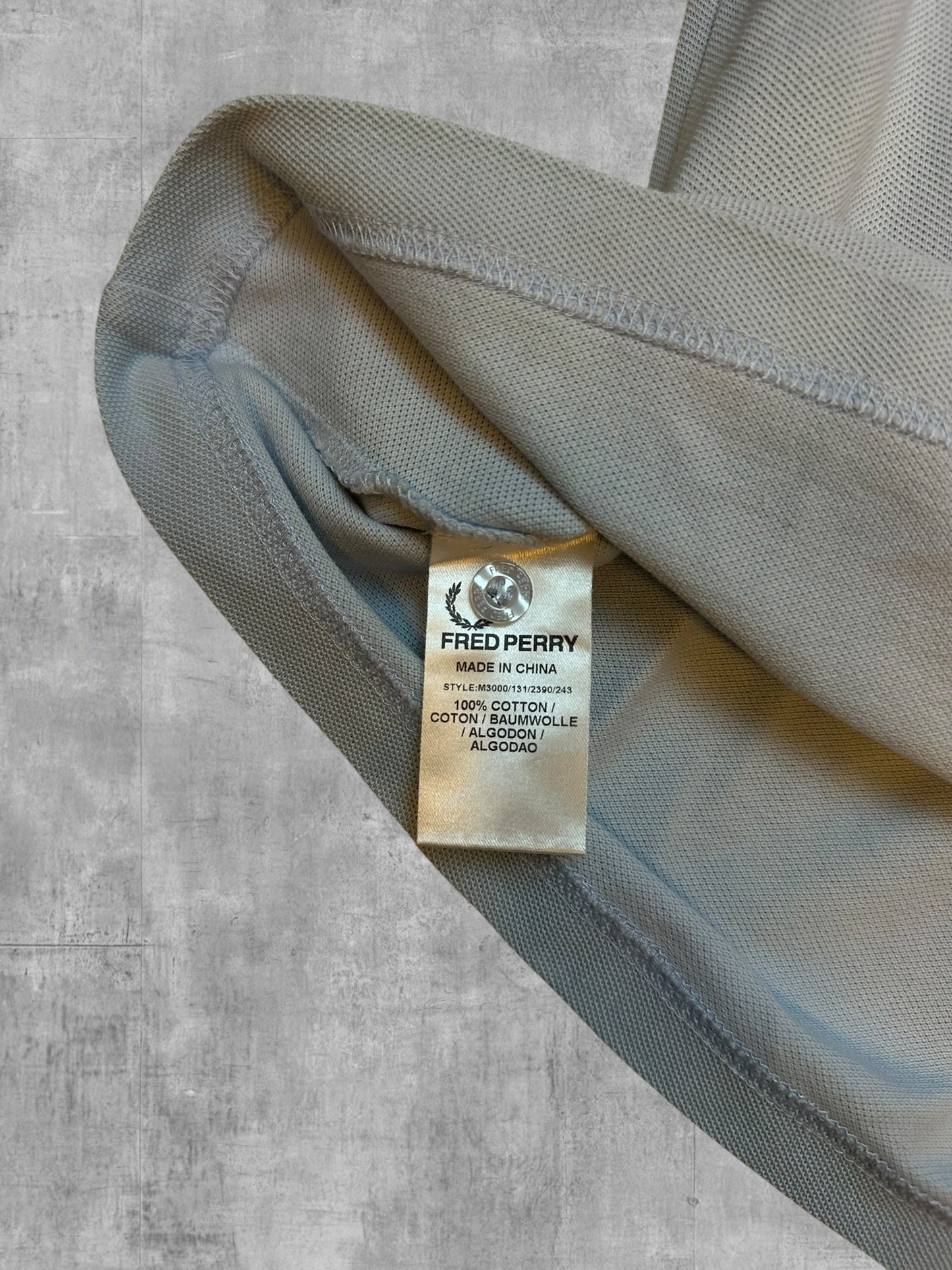 Fred Perry Polo Shirt Hellblau L