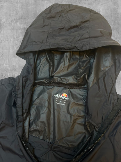 Ellesse dünner Windbreaker Schwarz M