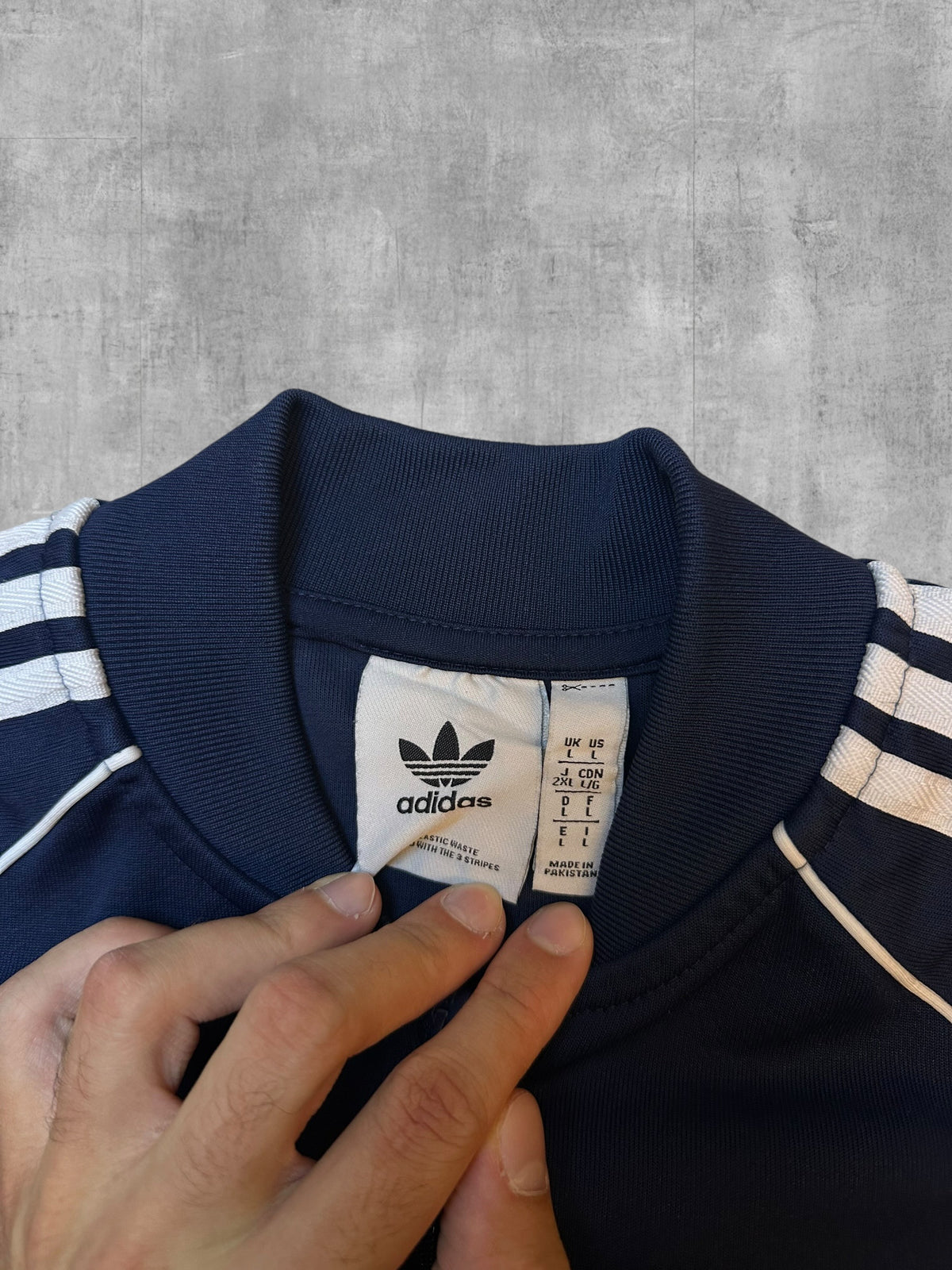Adidas Firebird Trainingsjacke Navy Blau Weiß M - L
