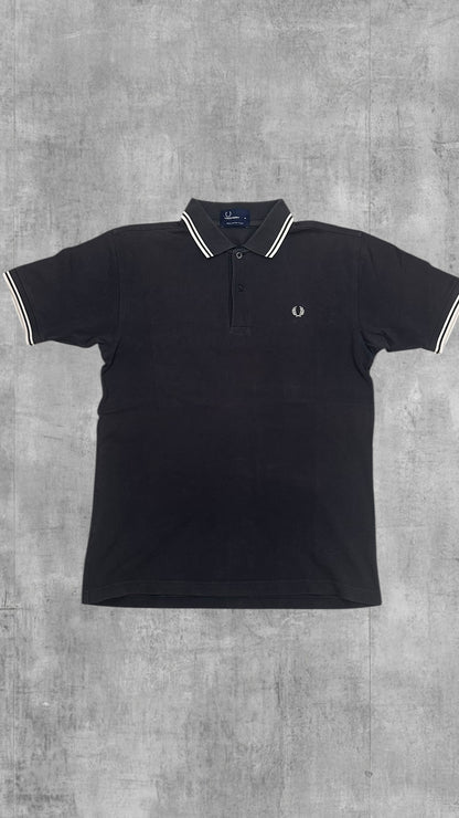 Fred Perry Polo Shirt Dunkelgrau Weiß M