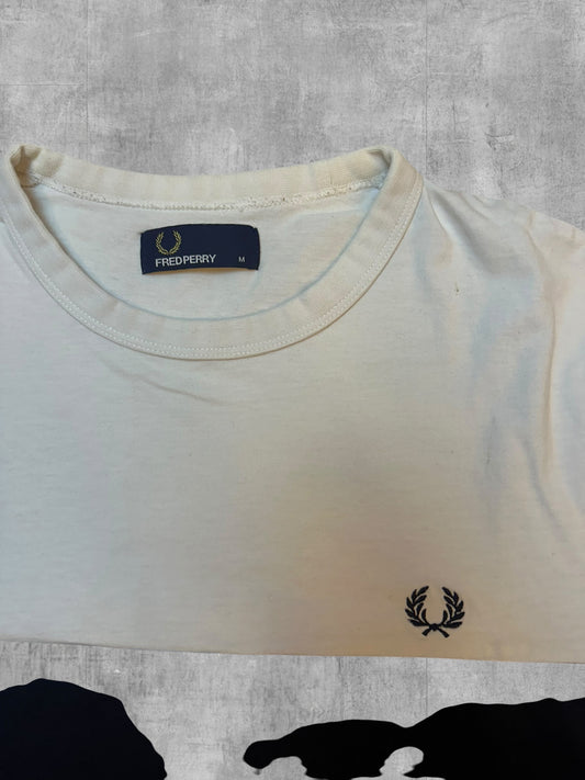 Fred Perry T shirt Tee Schwarz Weiß M