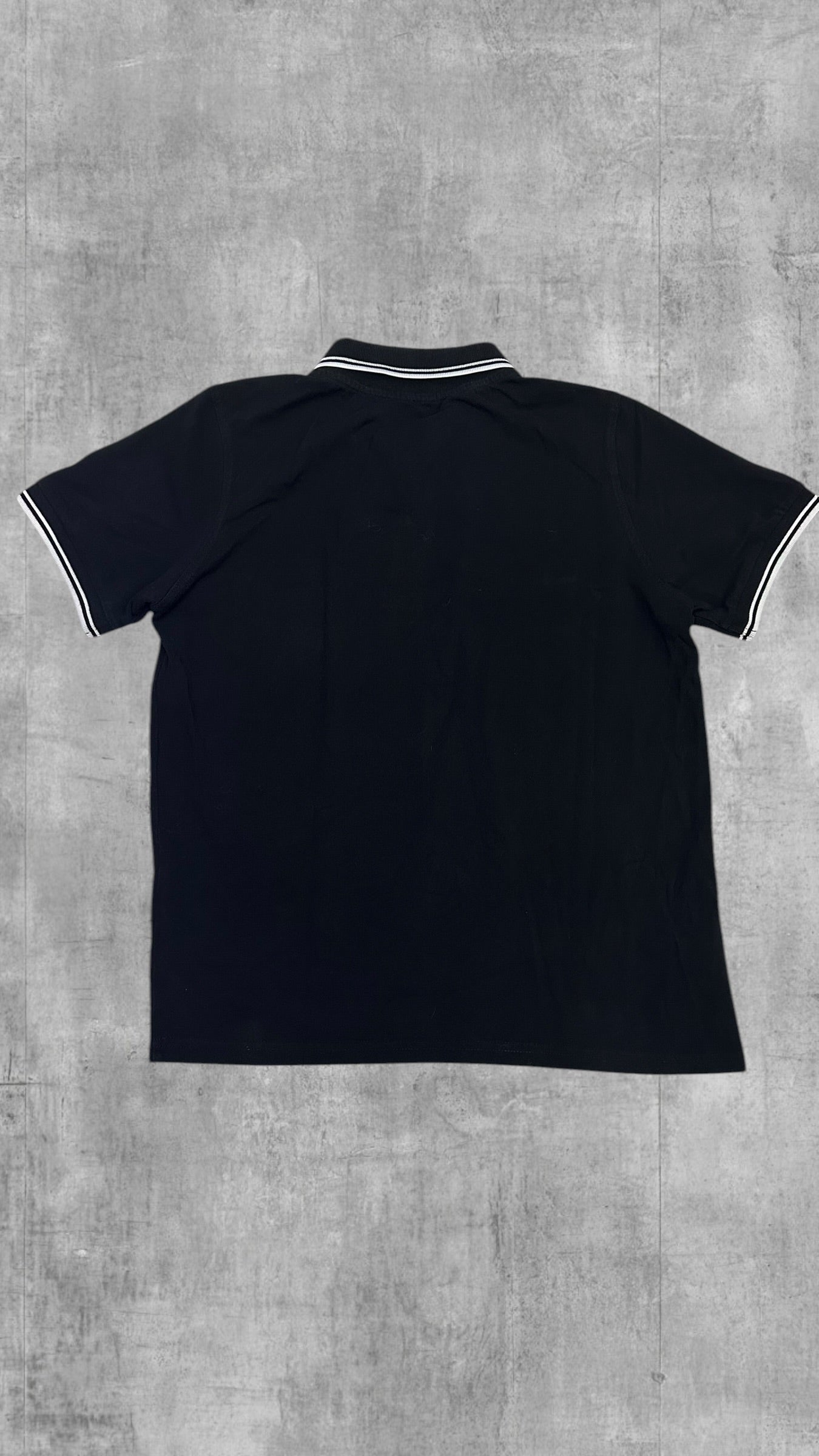 Fred Perry Polo Shirt Schwarz Weiß M